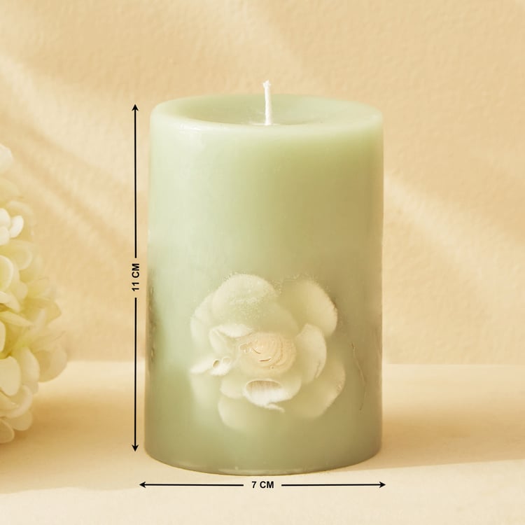 Moksha Botanical Lavender and Fougere Scented Pillar Candle