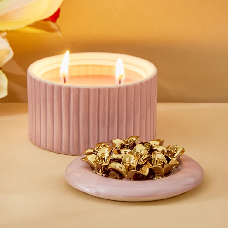 Moksha Floral Scented Jar Candle