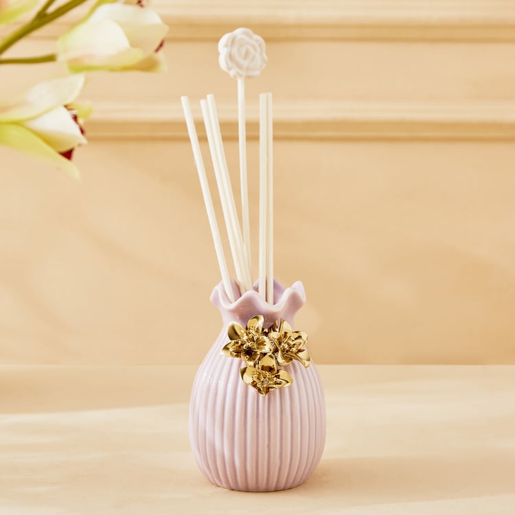 Moksha Ceramic Lavender & Fougere Reed Diffuser Set