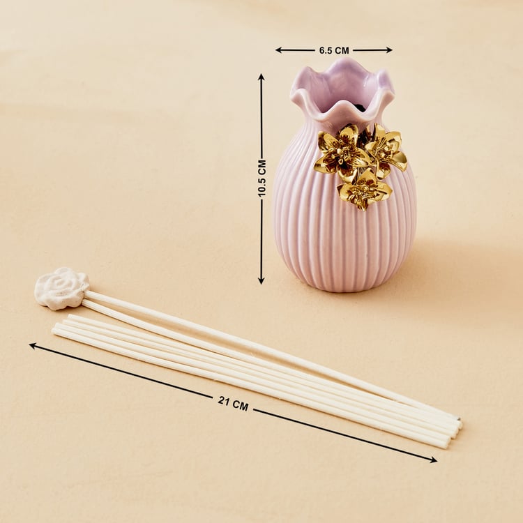 Moksha Ceramic Lavender & Fougere Reed Diffuser Set