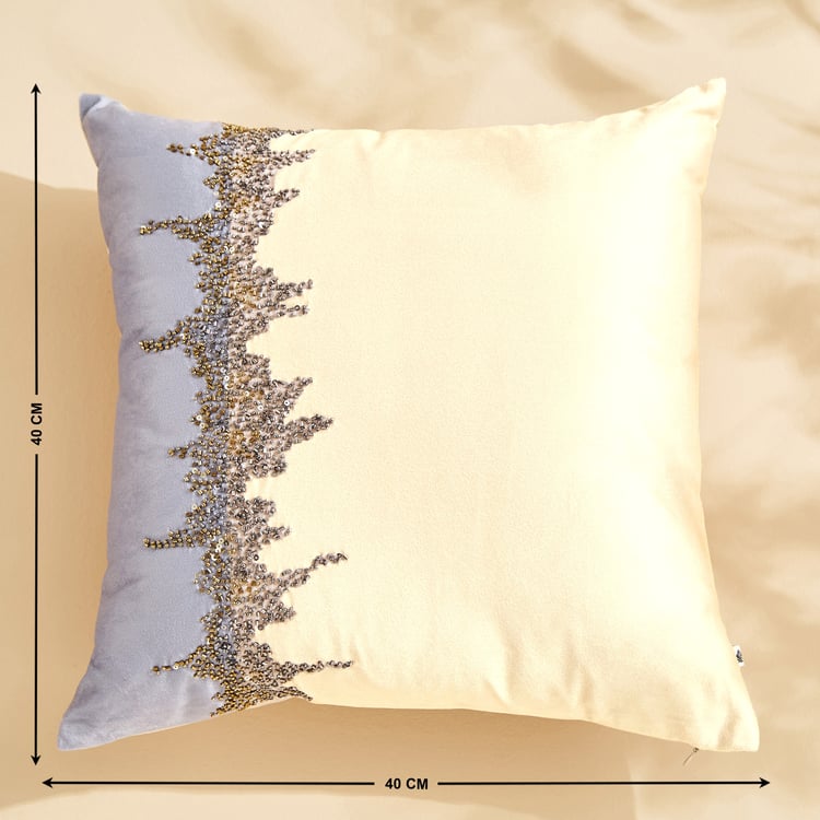 Eternity Viva Palma Embellished Filled Cushion - 40x40cm