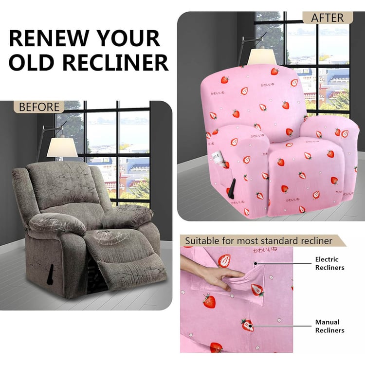 CORTINA 1-Seater Printed Recliner Cover