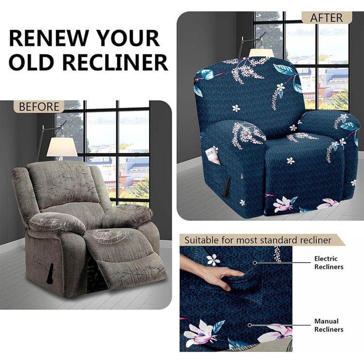 CORTINA 1-Seater Printed Recliner Cover