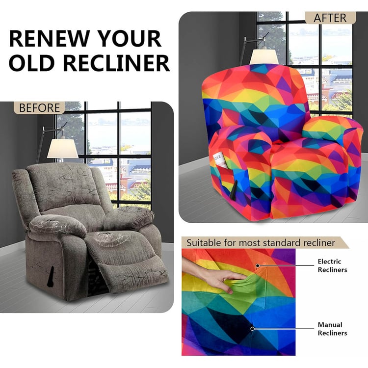 CORTINA Printed 1-Seater Recliner Cover