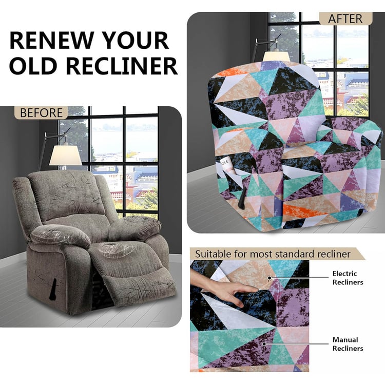 CORTINA Printed 1-Seater Recliner Cover