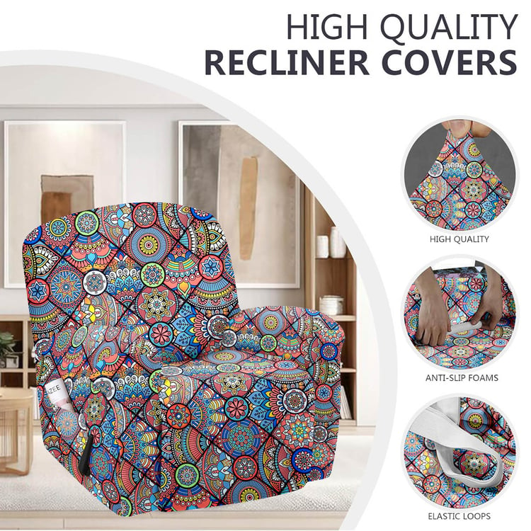 CORTINA Printed 1-Seater Recliner Cover