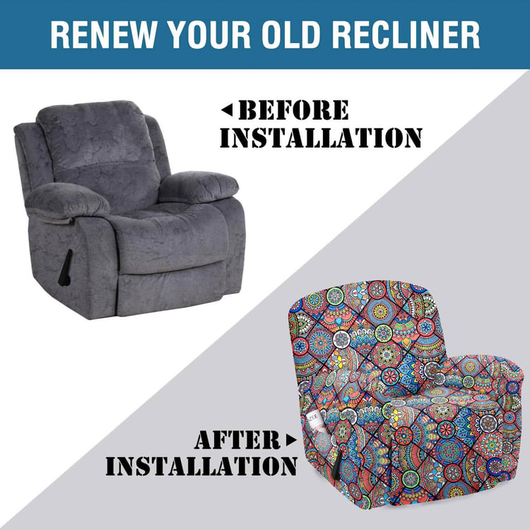 CORTINA Printed 1-Seater Recliner Cover