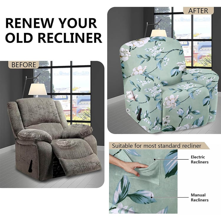 CORTINA Printed 1-Seater Recliner Cover