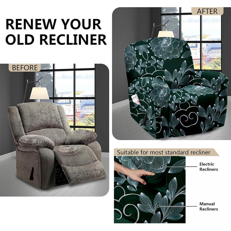 CORTINA Printed 1-Seater Recliner Cover