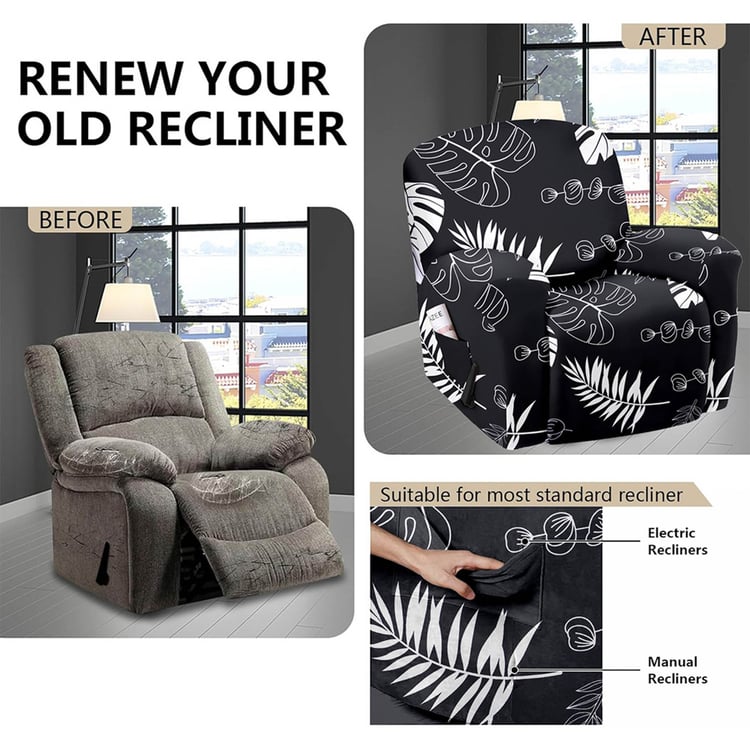 CORTINA Printed 1-Seater Recliner Cover