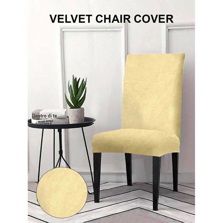 CORTINA Set of 6 Velvet Chair Covers