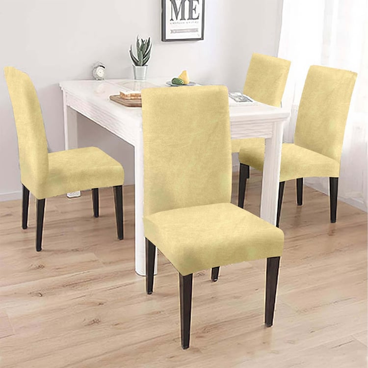 CORTINA Set of 6 Velvet Chair Covers