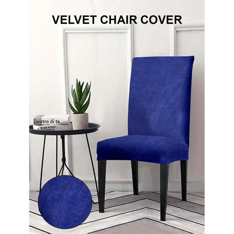 CORTINA Set of 6 Velvet Chair Covers