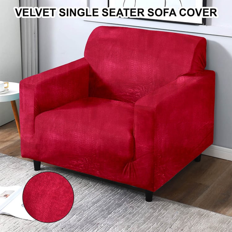 CORTINA Velvet 1-Seater Sofa Cover