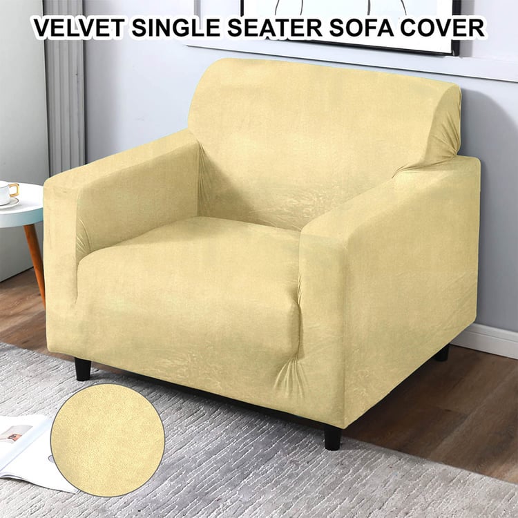 CORTINA Velvet 1-Seater Sofa Cover