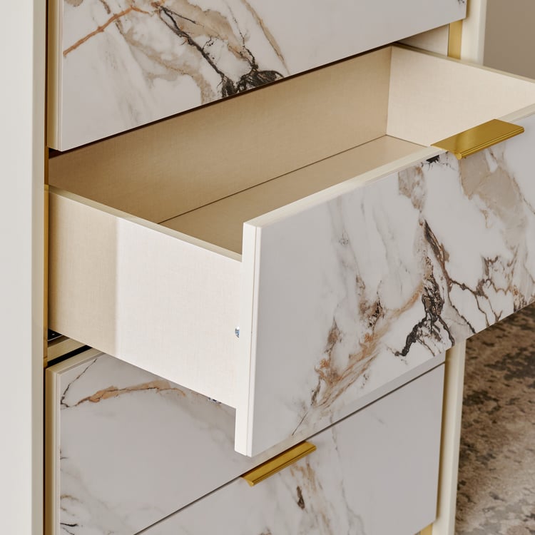 Modern Radiance Chest of 4 Drawers - Cream