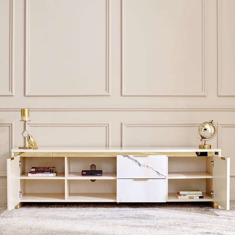 Modern Radiance TV Unit - Cream