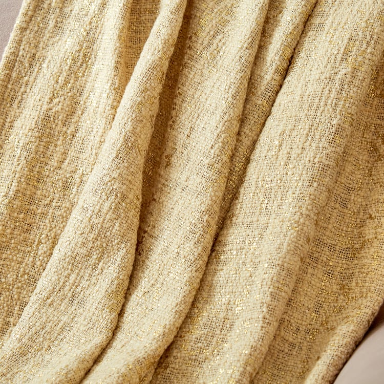 Modern Radiance Cotton Foil Printed Throw