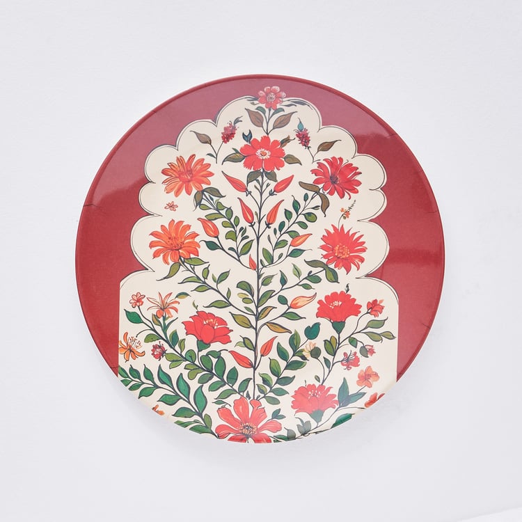 Artesia Regalo Melamine Set of 3 Floral Print Wall Plates