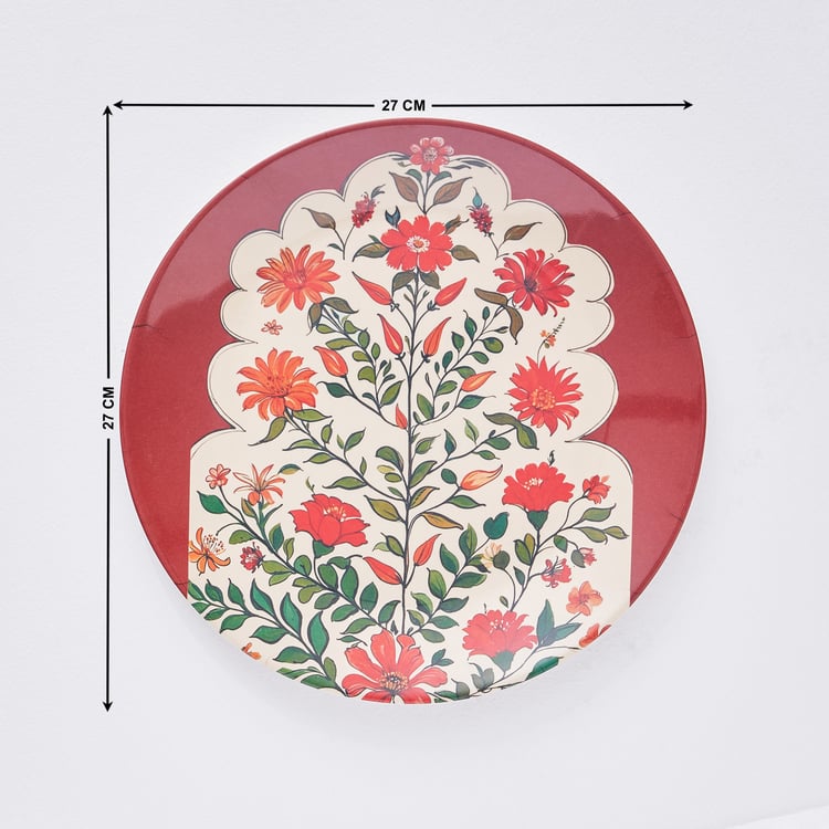 Artesia Regalo Melamine Set of 3 Floral Print Wall Plates