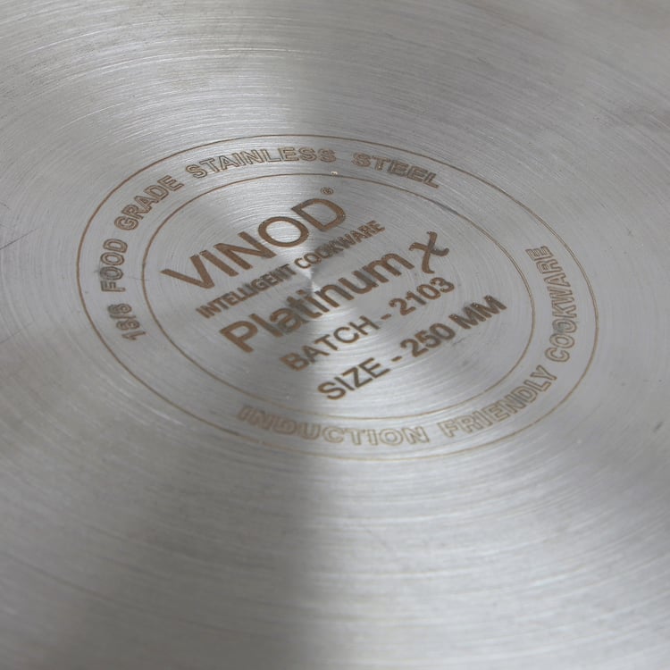 VINOD Platinum Triply Stainless Steel Tawa - 25cm