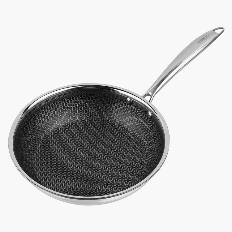 VINOD Platinum Triply Stainless Steel Frying Pan - 20cm