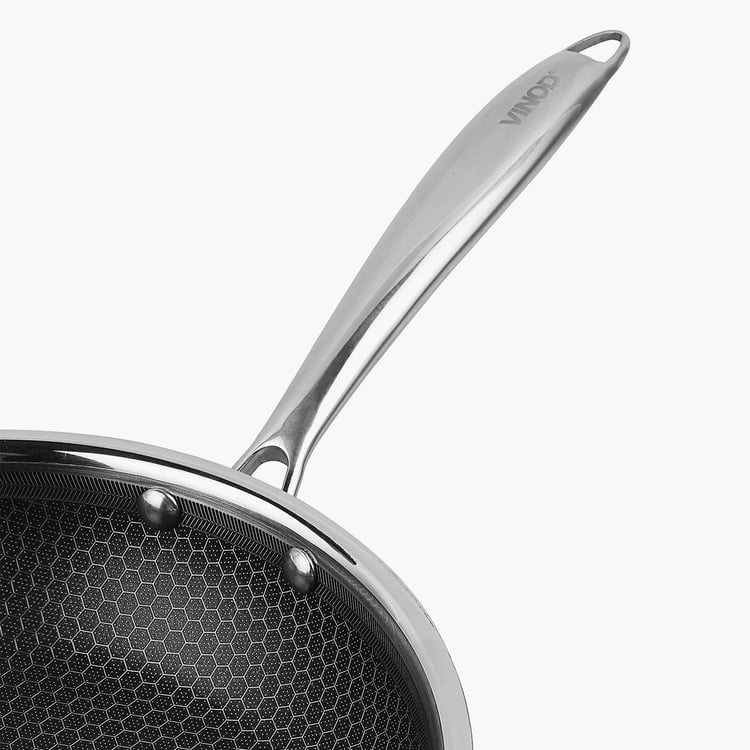 VINOD Platinum Triply Stainless Steel Frying Pan - 20cm