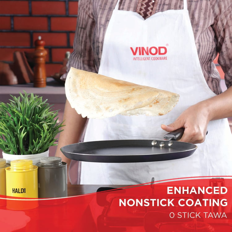 VINOD Zest Aluminium Non-Stick Dosa Tawa - 28cm