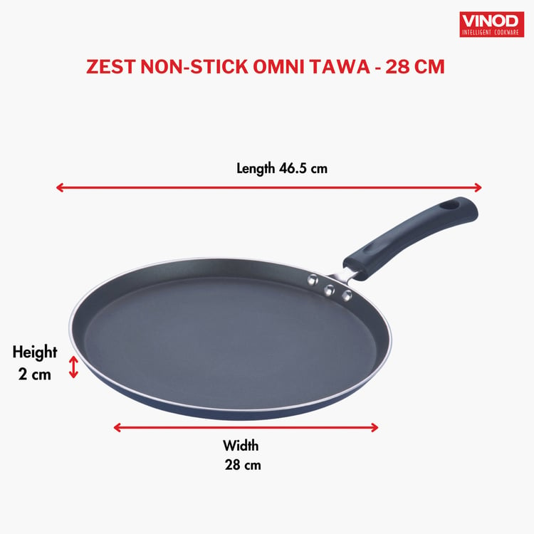 VINOD Zest Aluminium Non-Stick Tawa - 28cm