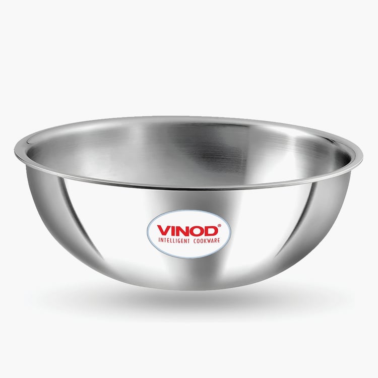 VINOD Platinum Triply Stainless Steel Tasla - 1.1L