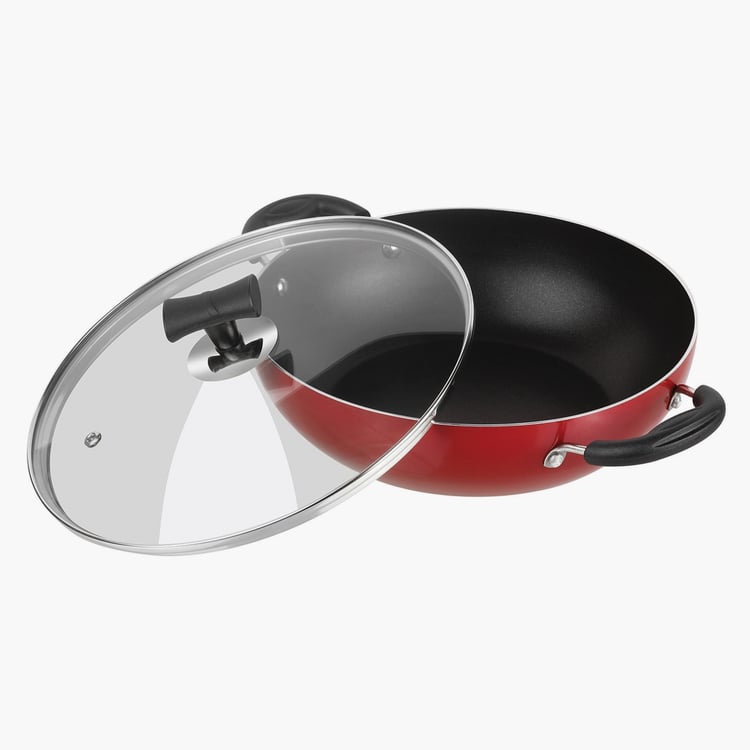 VINOD Popular Aluminium Non-Stick Kadai with Lid - 2L