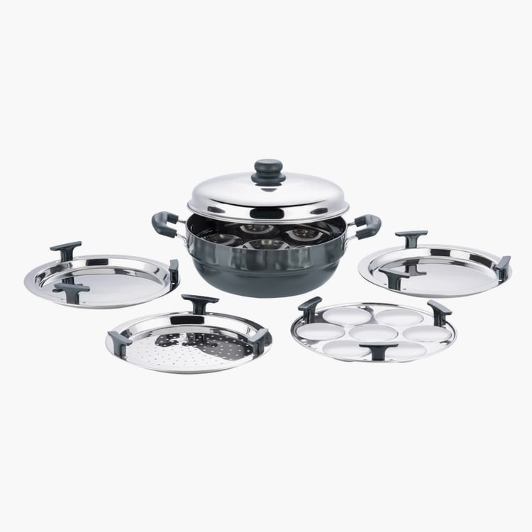 VINOD 6Pcs Aluminium Hard Anodized Cookware Set