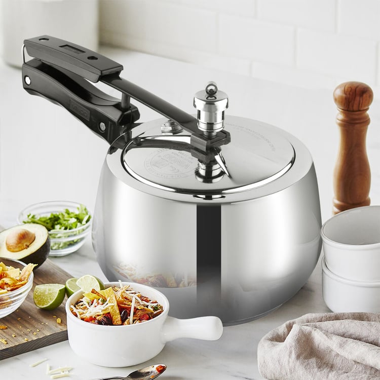 Stainless steel pressure cooker 3.5 litre sale