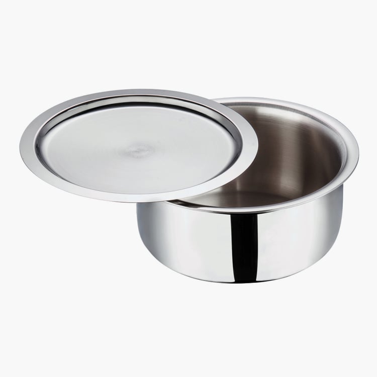 VINOD Platinum Triply Stainless Steel Tope with Lid - 4.7L