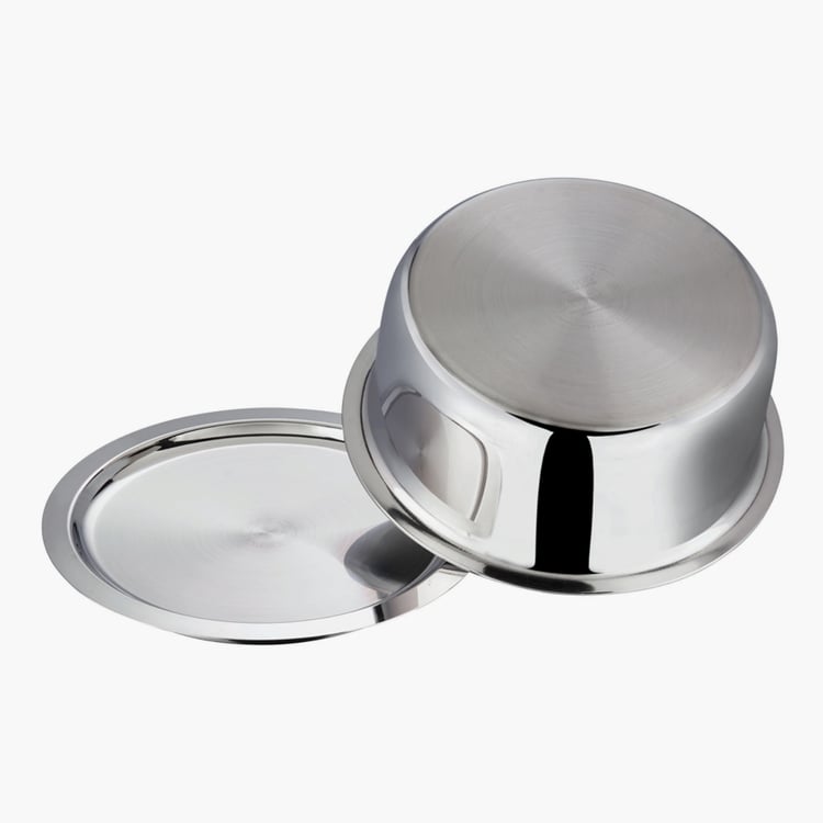 VINOD Platinum Triply Stainless Steel Tope with Lid - 4.7L