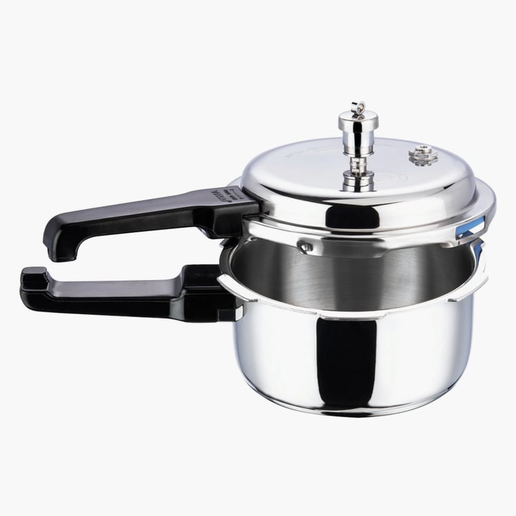 VINOD Platinum Triply Stainless Steel Pressure Cooker - 1.5L