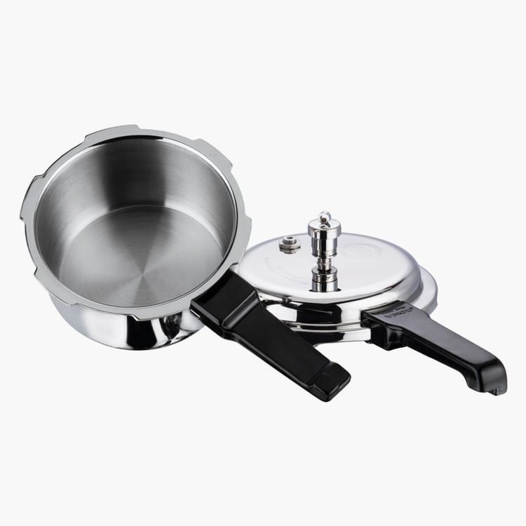 VINOD Platinum Triply Stainless Steel Pressure Cooker - 1.5L