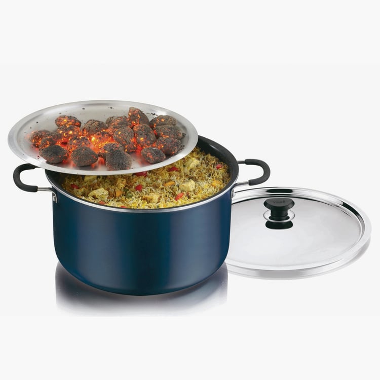 VINOD Zest 2Pcs Aluminium Non-Stick Biryani Pot - 14L