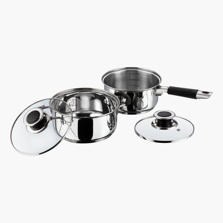 VINOD Master Chef 4Pcs Stainless Steel Cookware Set