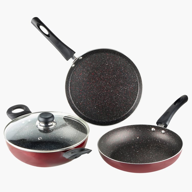 VINOD Supreme Plus 4Pcs Non-Stick Aluminium Cookware Set