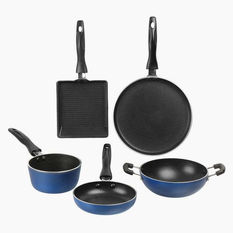 VINOD Zest 5Pcs Non-Stick Aluminium Cookware Set