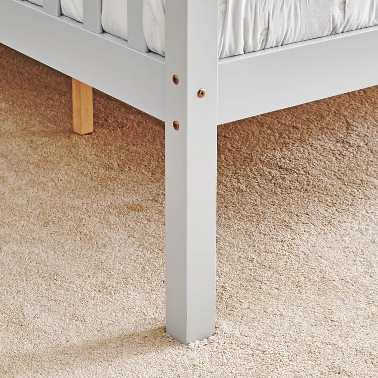 Helios Taylor Coupe Twin Solid Wood Bunk Bed - Grey