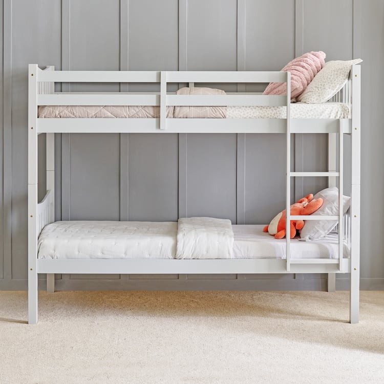 Helios Taylor Caribou Solid Wood Bunk Bed - Grey