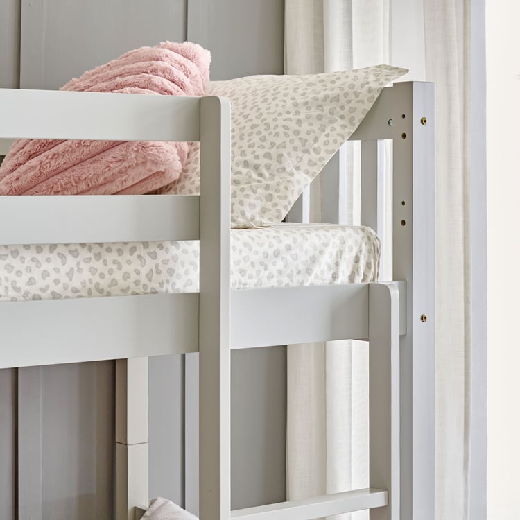 Helios Taylor Caribou Solid Wood Bunk Bed - Grey