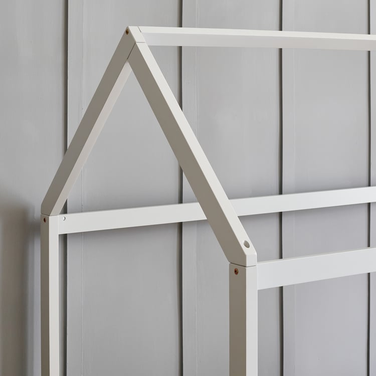 Helios Taylor Japala Solid Wood Kids Single Floor Bed - Grey