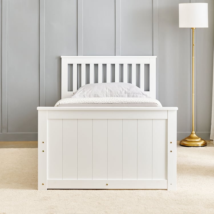 Helios Taylor Moselle Captain Solid Wood Single Bed with Drawer Storage