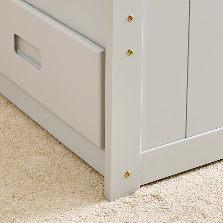 Helios Taylor Moselle Captain Solid Wood Single Bed with Drawer Storage