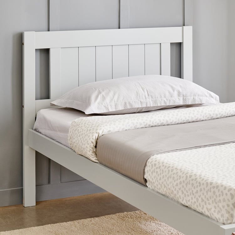 Helios Taylor Lyra Solid Wood Single Bed - Grey