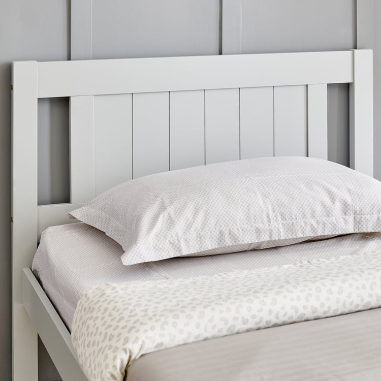 Helios Taylor Lyra Solid Wood Single Bed - Grey