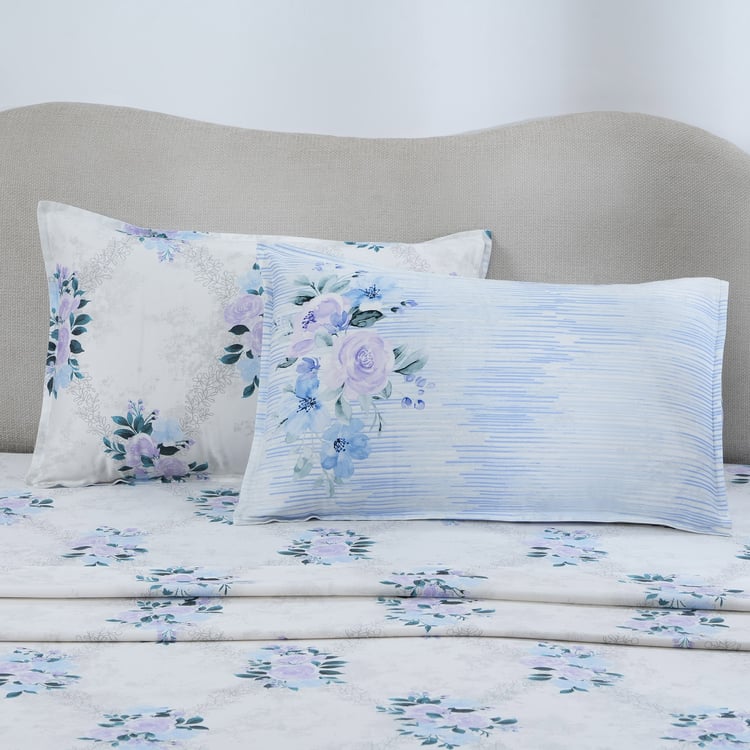 MASPAR Hermosa Cotton 300TC Printed 3Pcs King Bedsheet Set